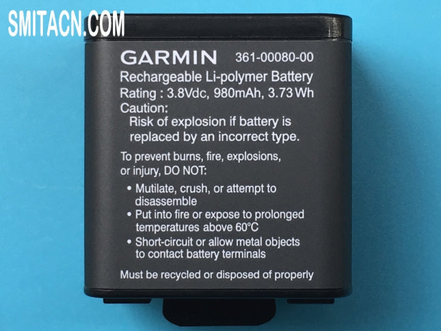 361-00080-00 batería de li-polímero para Garmin VIRB XE VIRB X VIRB X Compact