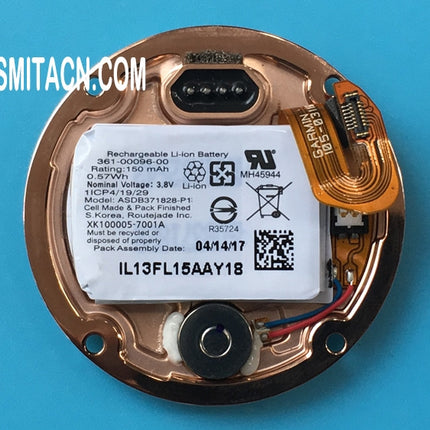 Back Cover Case with Li-ion Battery for Garmin Fenix 5S