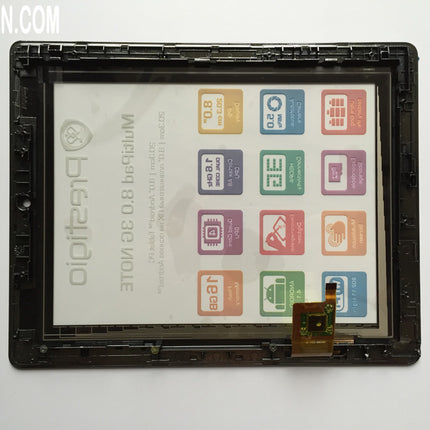 Écran tactile de tablette de 8 pouces avec cadre 080066-03A-V1