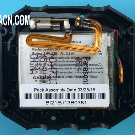 Batería de iones de litio con tapa inferior para reloj GPS Garmin Epix