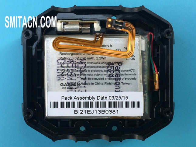 Batería de iones de litio con tapa inferior para reloj GPS Garmin Epix