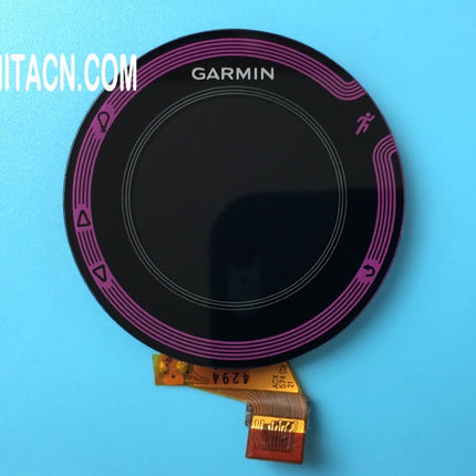 Couverture de cas avant avec vitre d'écran LCD pour Garmin Forerunner 220