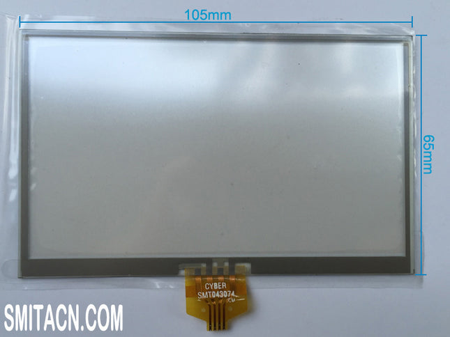 4.3 inch 105x65mm SMT043074 Resistive Touch Screen Digitizer Glass for TomTom GPS Navigation