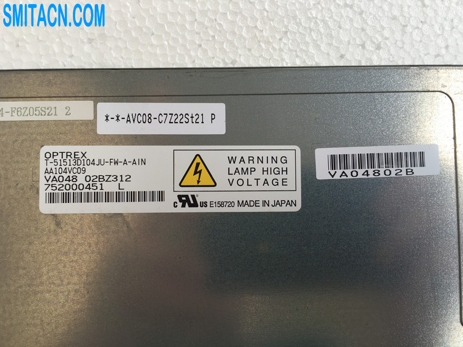 OPTREX LCD display panel T-51513D104JU-FW-A-AIN AA104VC09